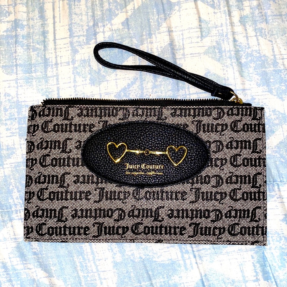 Juicy couture black and gray wallet